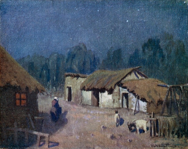 En månskensnatt i centrala Argentina av Ernest William Christmas