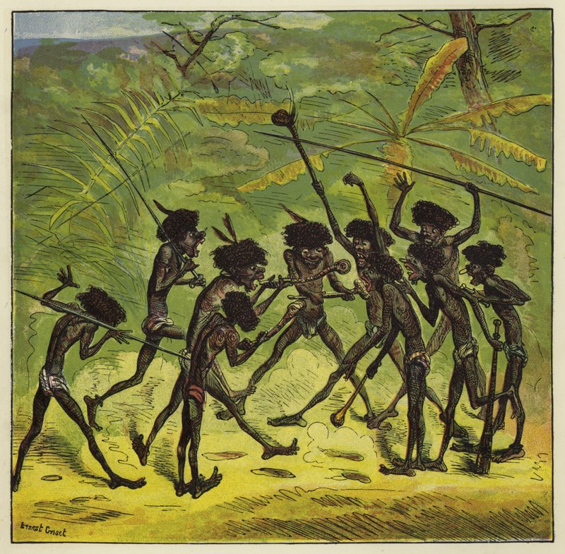 Ashanti-parlamentet av Ernest Henry Griset