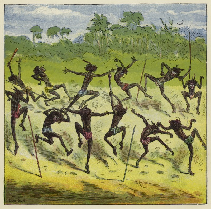 Ashanti kunglig bal av Ernest Henry Griset
