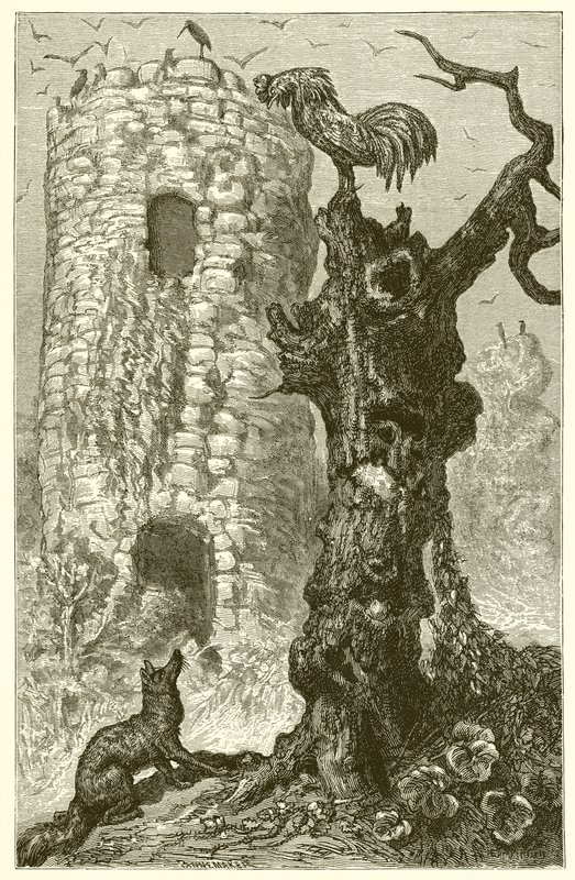 Hanen och räven av Ernest Henry Griset