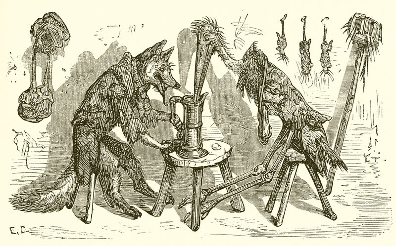 Räven och storken av Ernest Henry Griset