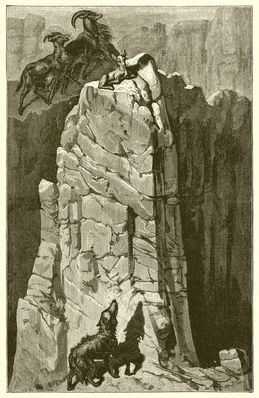 Barnet och vargen av Ernest Henry Griset