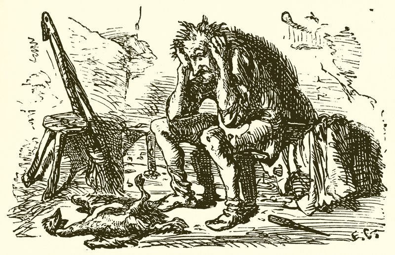 Mannen och hans gås av Ernest Henry Griset