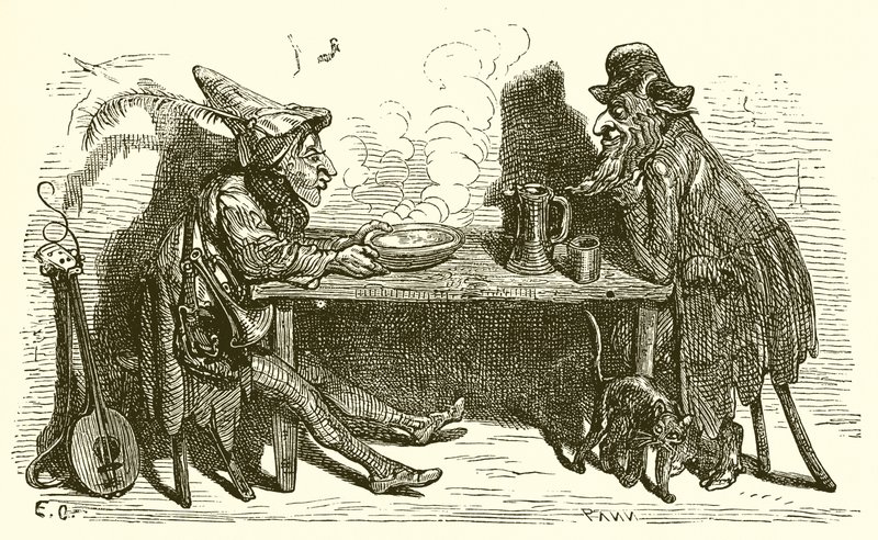 Satyren och resenären av Ernest Henry Griset