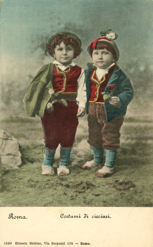 Kostymer av Ciociazi (färgad bild) av Ernest Richter