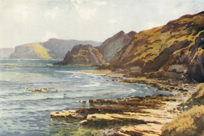 Carnelian Bay (färg litho) av Ernest William Haslehust