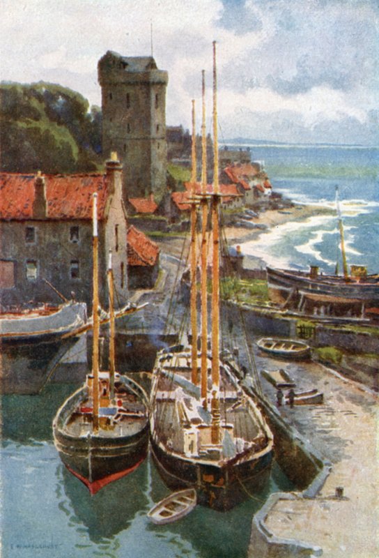 Dysart (färg litho) av Ernest William Haslehust