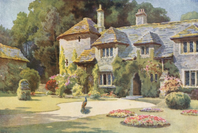 Godlingstone Manor, Swanage (färgade medlemmar) av Ernest William Haslehust