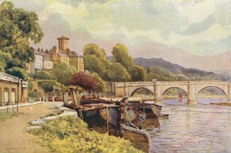 Richmond (färg litho) av Ernest William Haslehust