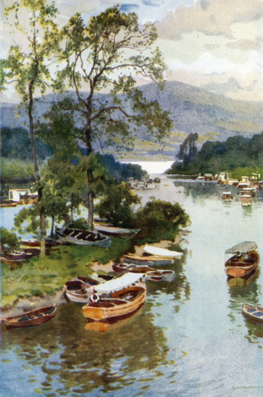 Utsikt från Balloch Bridge (färgmedlemmar) av Ernest William Haslehust