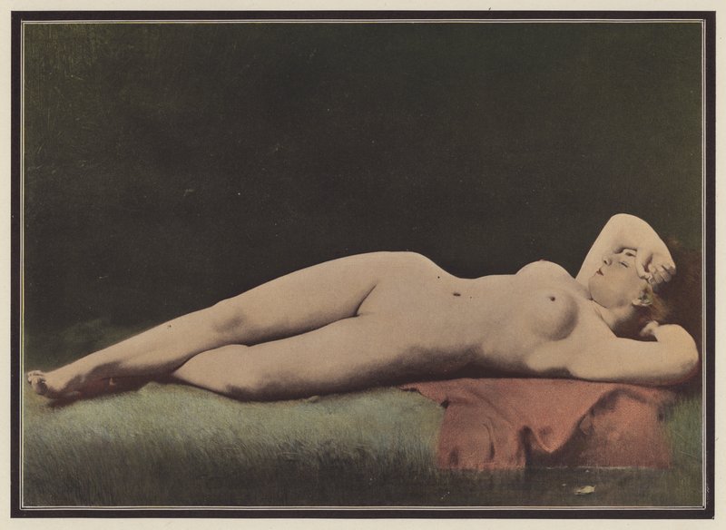 Törnande skönhet (färg litho) av Ernst Philippe Zacharie