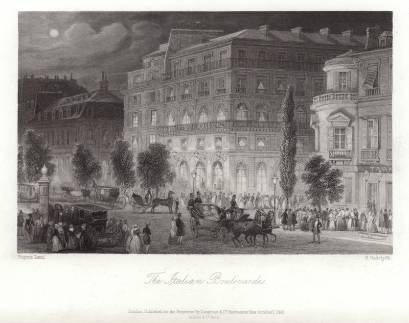 De italienska boulevarderna av Eugene Louis Lami