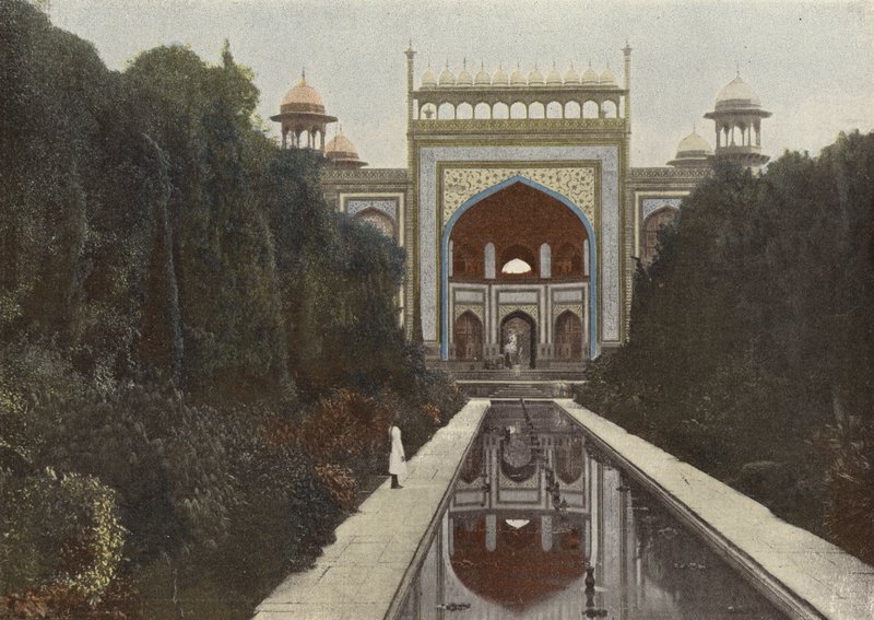 Agra, Entree Du Taj Mahal av European Photographer