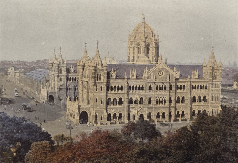 Bombay, Victoria Station av European Photographer