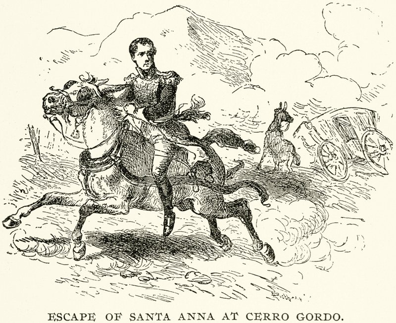 Escape of Santa Anna på Cerro Gordo av European School