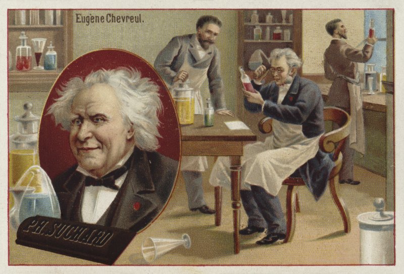 Michel Eugene Chevreul, fransk kemist av European School