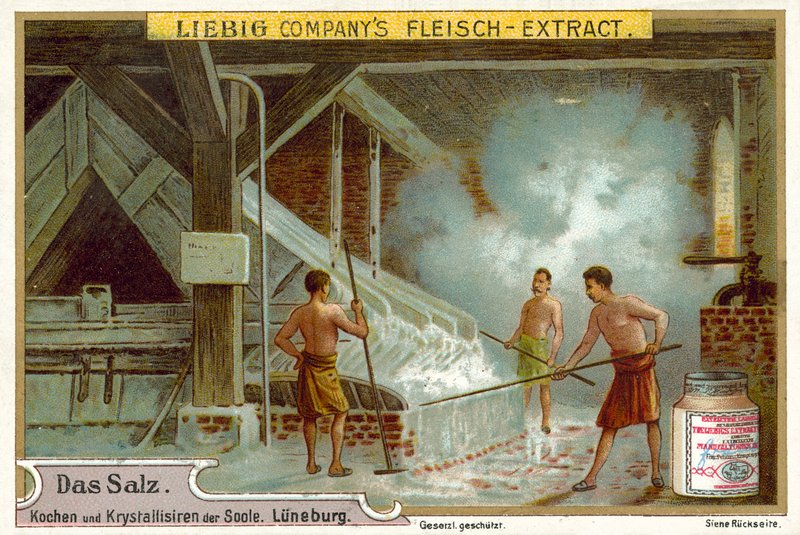 Salt: kokande saltlake, Luneburg, Tyskland av European School