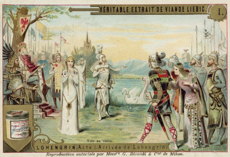Scen från Richard Wagners opera Lohengrin av European School