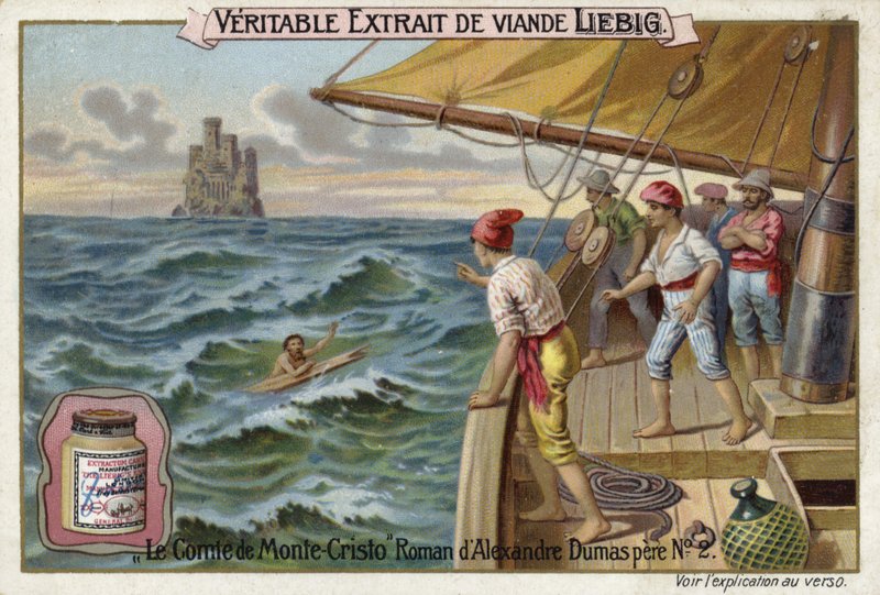 Scen från Greven av Monte Cristo av Alexandre Dumas av European School