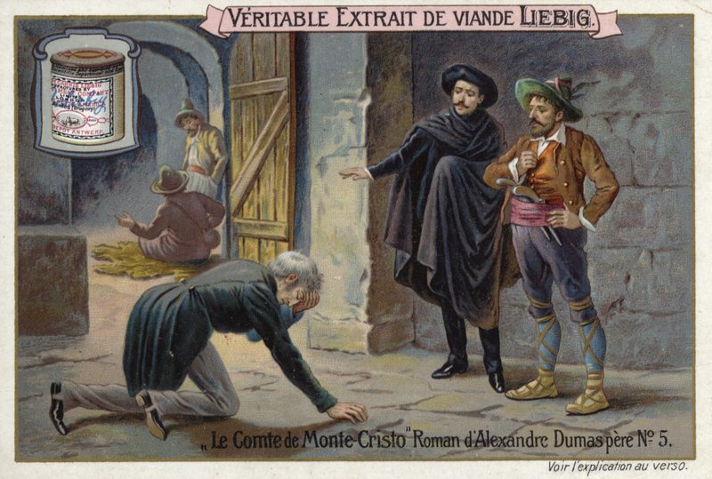 Scen från Greven av Monte Cristo av Alexandre Dumas av European School
