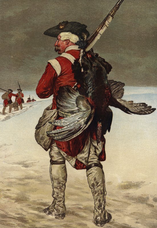 Soldat som bär en kalkon av European School