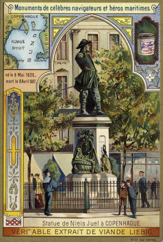 Staty av Niels Juel, dansk-norsk amiral, Köpenhamn av European School