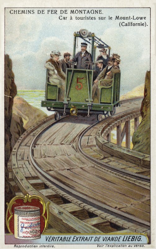 Turistbil på Mount Lowe Railway, Kalifornien av European School