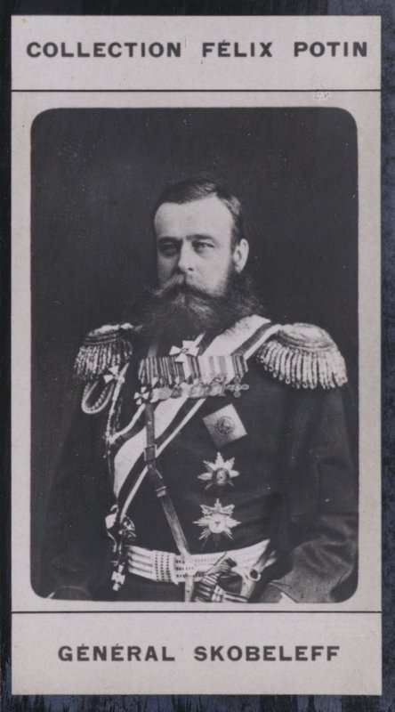 Michael-Dimitrievitch Skobeleff (1843-1882) (s/v foto) av European Photographer