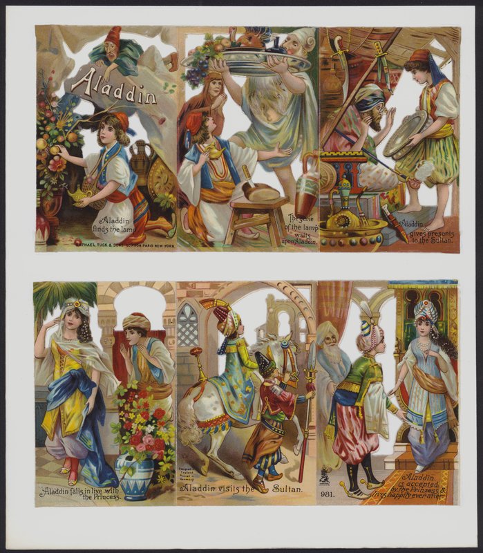 Aladdin (färg litho) av European School