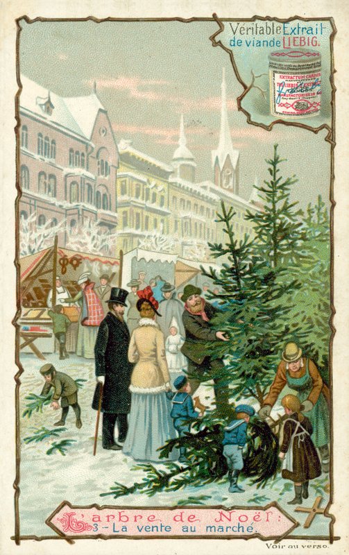 Julgran (chromolitho) av European School