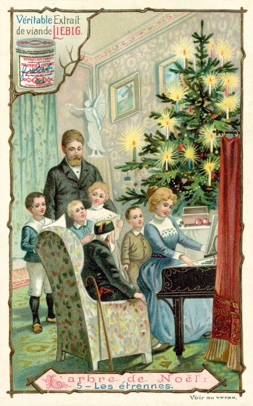 Julgran (chromolitho) av European School