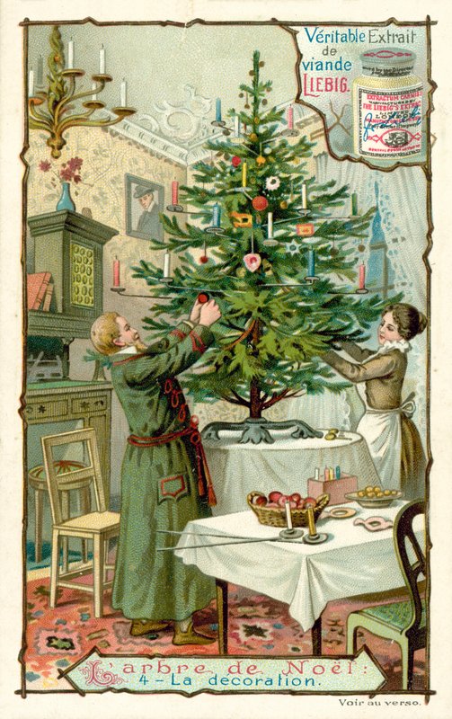 Julgran (chromolitho) av European School