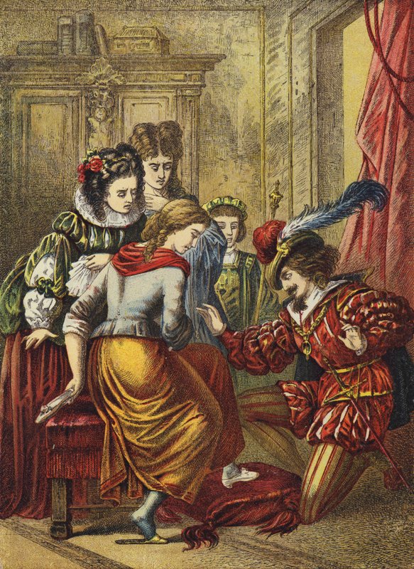 Askungen (färg litho) av European School