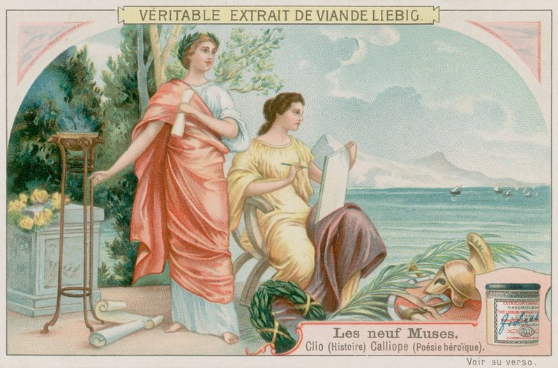 Clio (historia) och Calliope (heroisk poesi) av European School