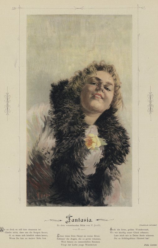 Fantasia (färgad gravyr) av European School