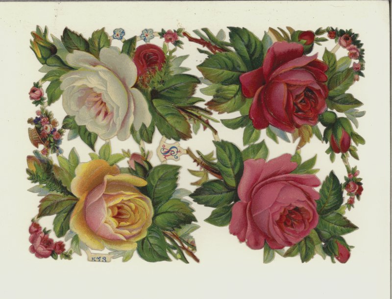 Blommor (chromolitho) av European School