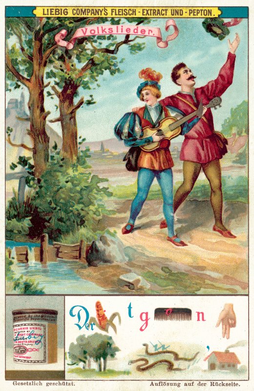 Folksång (chromolitho) av European School