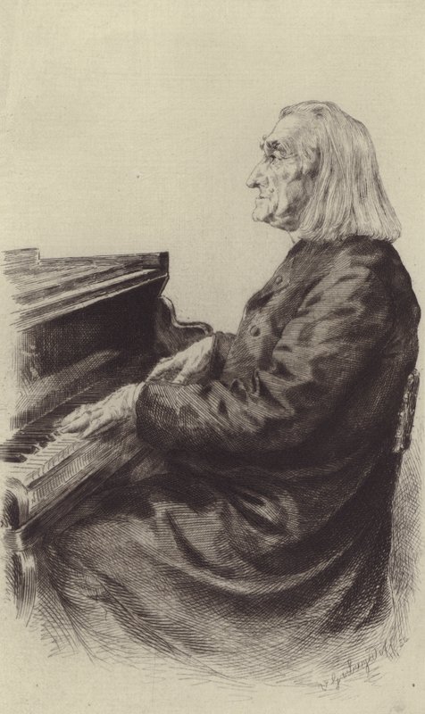 Franz Liszt (gravyr) av European School