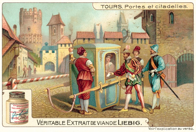 Portar och citadeller (chromolitho) av European School