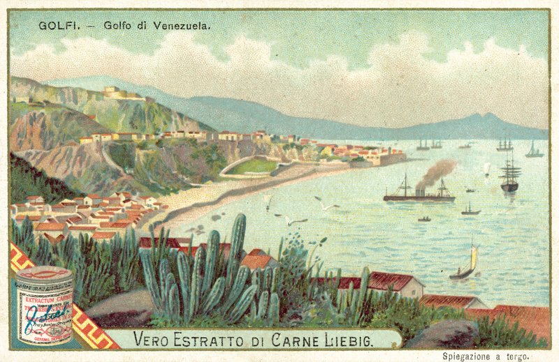 Venezuelabukten (chromolitho) av European School