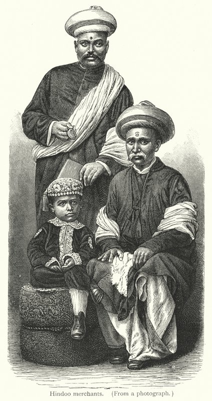 Hindoo-handlare (gravyr) av European School