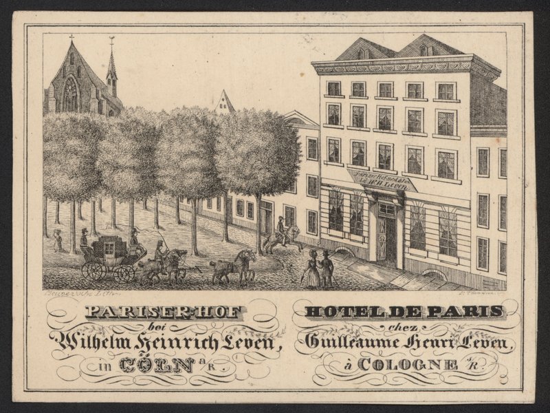 Hotel Trade Card (gravyr) av European School