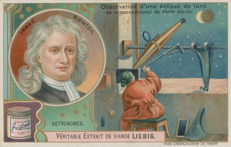 Isaac Newton och en månförmörkelse av European School