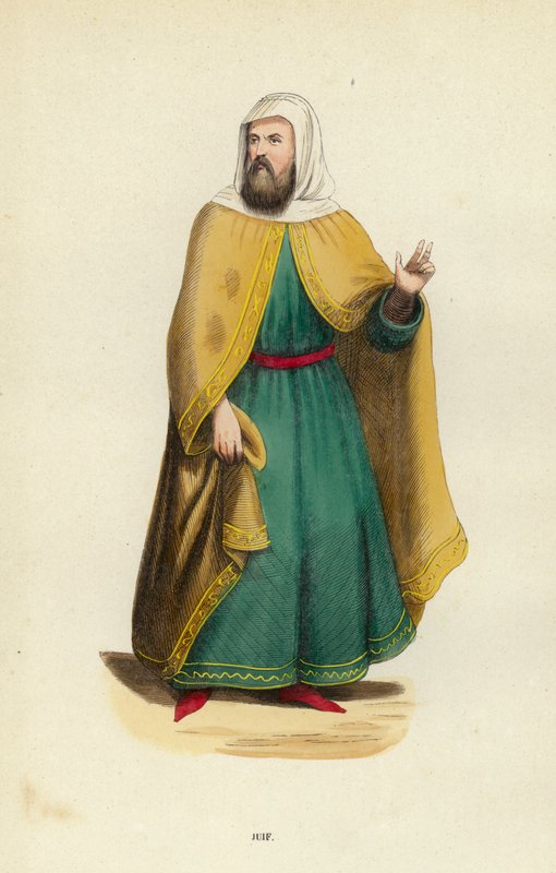 Juif (färgad gravyr) av European School