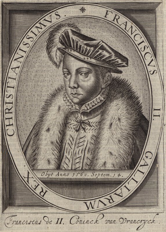 Kung Frans II av Frankrike (gravyr) av European School