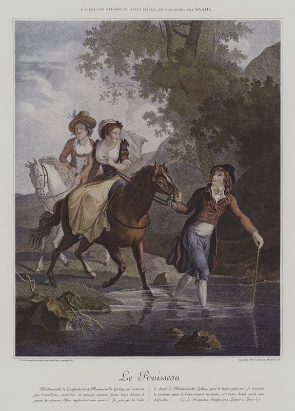 Le Ruisseau (Bäcken) (lito i färg) av European School