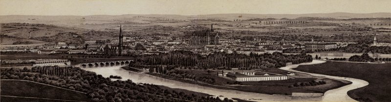 Metz: allmän bild (litho) av European School