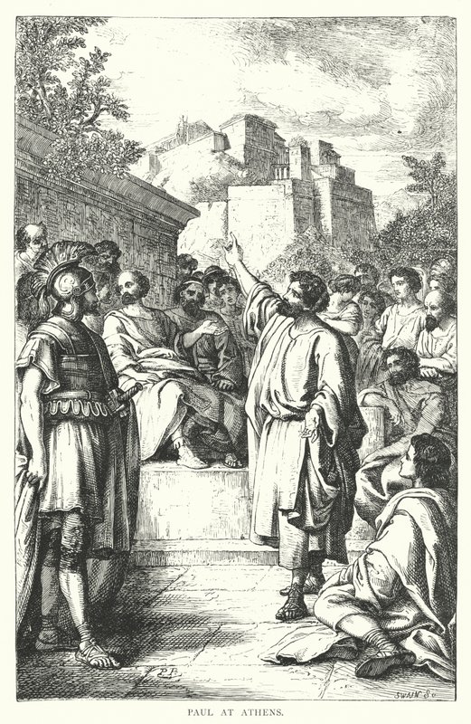 Paul i Aten (gravyr) av European School