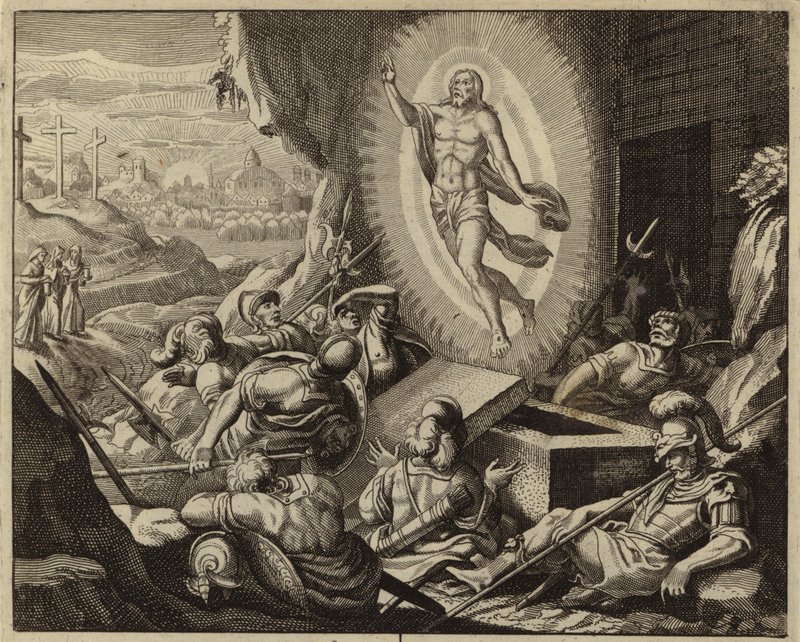 Jesu Kristi uppståndelse (gravyr) av European School