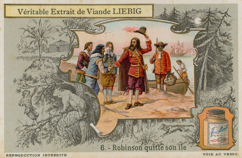 Robinson Crusoe lämnar ön av European School